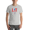 4th of July Red White & Blue LIT Short Sleeve Unisex T-shirt (4 Colors)