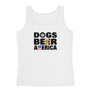 Dogs Beer America Ladies' Tank