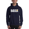 Textured Print Michigan Beer Hooded Sweatshirt (3 Colors)