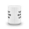 Funny Gifts For New Dad | Take It Easy On Me, My Wife Is Pregnant Coffee Mug | Funny Coffee Mugs Gifts (2 sizes) - Crazy4Beer
