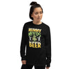 Halloween "Mummy Needs Beer" Ladies Long Sleeve T-shirt