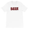 Red Buffalo Plaid Shirt | Funny Beer Shirt Short Sleeve Unisex T-shirt (5 Colors)