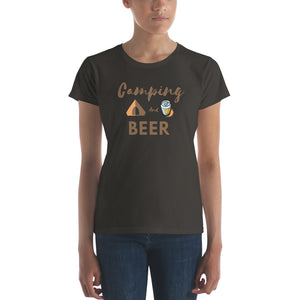 Camping And Beer Women's short sleeve t-shirt (5 Colors)