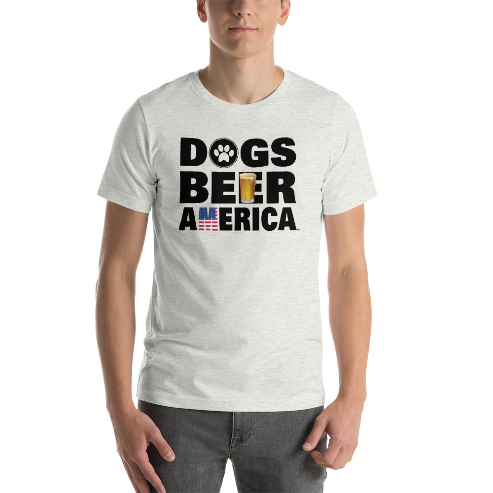 Dogs Beer America Short-Sleeve T-Shirt (13 Colors) - Crazy4Beer