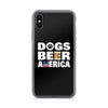 Dogs Beer America iPhone Case