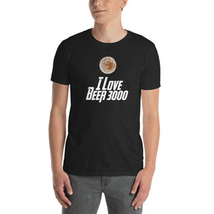 I Love Beer 3000 Short Sleeve T-Shirt