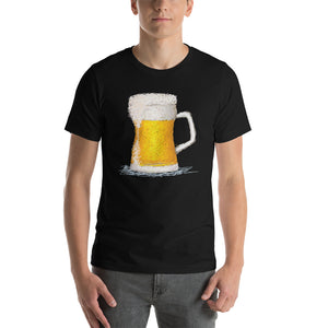 Beer Mug Scribble Short-Sleeve Unisex T-Shirt (8 Colors)