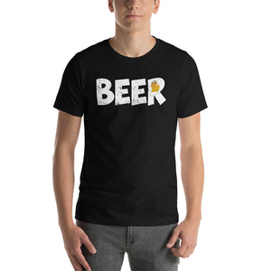 Textured Print Michigan Beer Short-Sleeve Unisex T-Shirt (8 Colors)