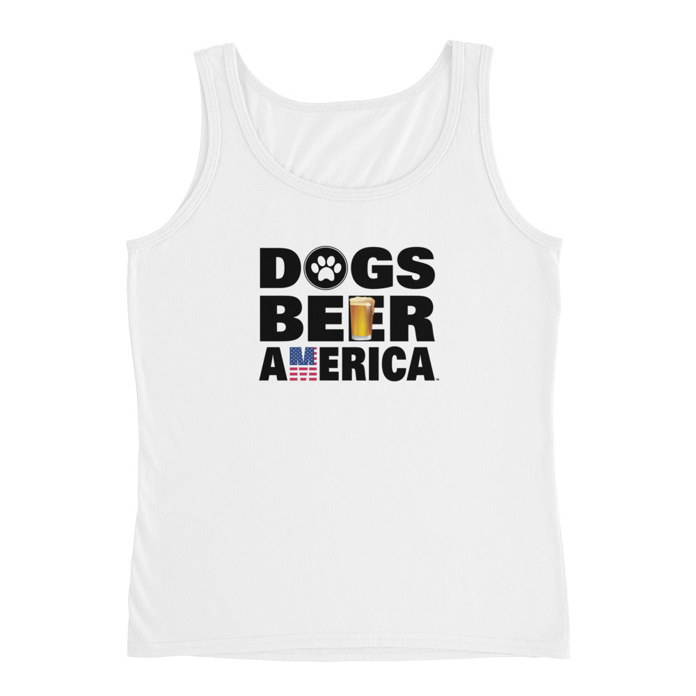 Dogs Beer America Ladies' Tank