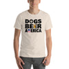 Dogs Beer America Short-Sleeve T-Shirt (13 Colors) - Crazy4Beer