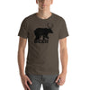 Bear With Deer Antlers Beer Textured Print Short-Sleeve Unisex T-Shirt (6 Colors)