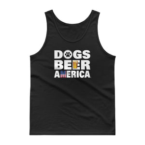 Dogs Beer America Black Tank top