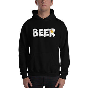 Textured Print Michigan Beer Hooded Sweatshirt (3 Colors)