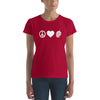 Peace Love & Hoppiness Women's short sleeve t-shirt (5 Colors)