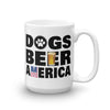 Dogs Beer America Coffee Mug (2 sizes)