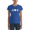 Peace Love & Hoppiness Women's short sleeve t-shirt (5 Colors)