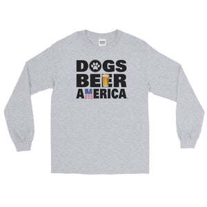 Dogs Beer America Long Sleeve T-Shirt (5 Colors)